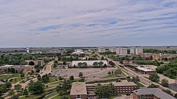 Weather camera view of Northern Illinois University.