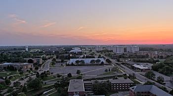 Weather camera view of Northern Illinois University.