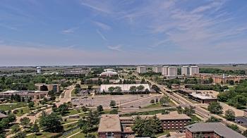 Weather camera view of Northern Illinois University.