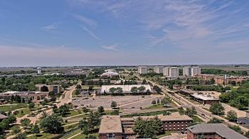 Weather camera view of Northern Illinois University.