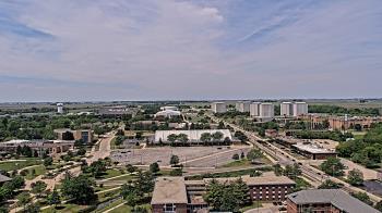 Weather camera view of Northern Illinois University.
