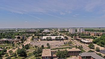 Weather camera view of Northern Illinois University.