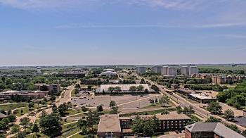 Weather camera view of Northern Illinois University.