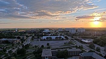 Weather camera view of Northern Illinois University.