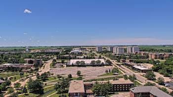 Weather camera view of Northern Illinois University.