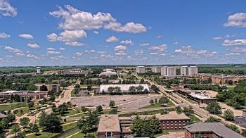 Weather camera view of Northern Illinois University.