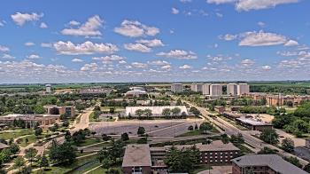 Weather camera view of Northern Illinois University.