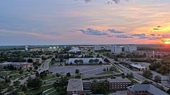 Weather camera view of Northern Illinois University.