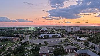 Weather camera view of Northern Illinois University.
