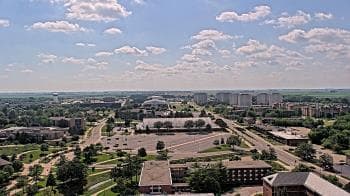 Weather camera view of Northern Illinois University.