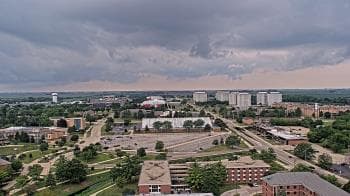 Weather camera view of Northern Illinois University.