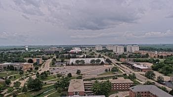 Weather camera view of Northern Illinois University.