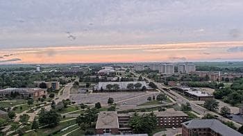 Weather camera view of Northern Illinois University.