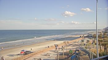 Weather camera view of Volusia County Lifeguard HQ Admin Center.