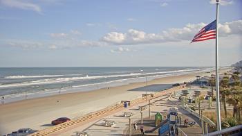 Weather camera view of Volusia County Lifeguard HQ Admin Center.