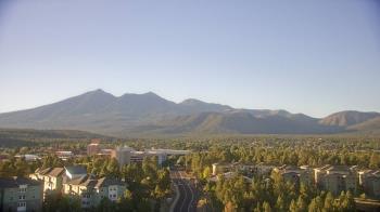 Weather camera view of Northern Arizona University.