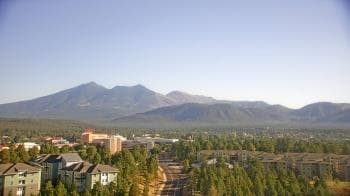 Weather camera view of Northern Arizona University.