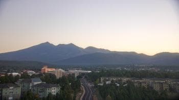 Weather camera view of Northern Arizona University.