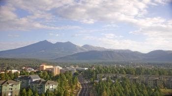 Weather camera view of Northern Arizona University.