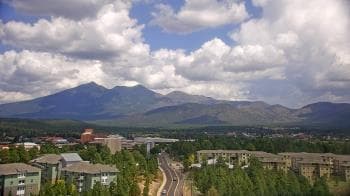 Weather camera view of Northern Arizona University.