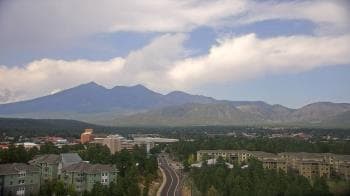 Weather camera view of Northern Arizona University.