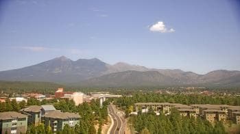 Weather camera view of Northern Arizona University.