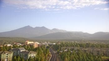 Weather camera view of Northern Arizona University.