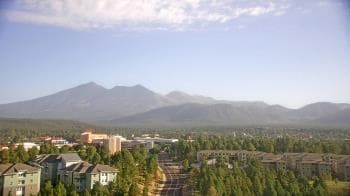 Weather camera view of Northern Arizona University.