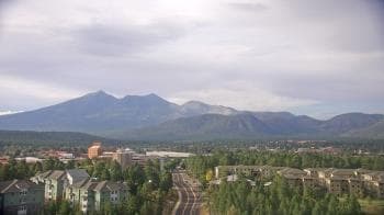 Weather camera view of Northern Arizona University.