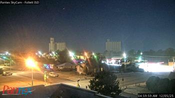 Weather camera view of Follett ISD.