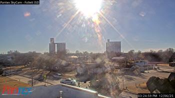 Weather camera view of Follett ISD.