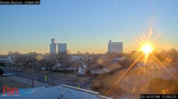 Weather camera view of Follett ISD.