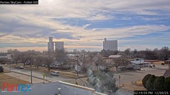 Weather camera view of Follett ISD.