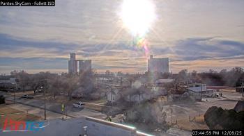 Weather camera view of Follett ISD.