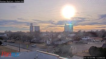 Weather camera view of Follett ISD.
