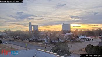 Weather camera view of Follett ISD.