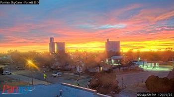 Weather camera view of Follett ISD.