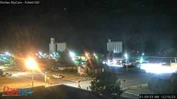 Weather camera view of Follett ISD.