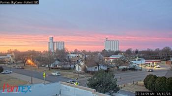 Weather camera view of Follett ISD.