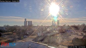 Weather camera view of Follett ISD.