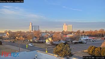 Weather camera view of Follett ISD.