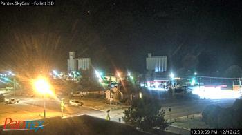 Weather camera view of Follett ISD.
