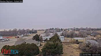 Weather camera view of Follett ISD.