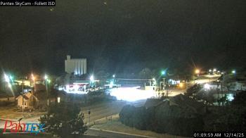 Weather camera view of Follett ISD.