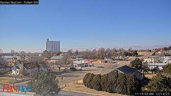 Weather camera view of Follett ISD.