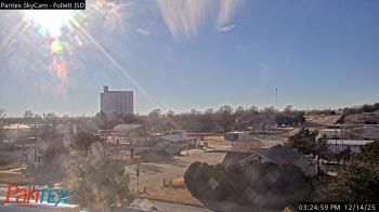 Weather camera view of Follett ISD.