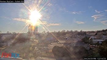 Weather camera view of Follett ISD.