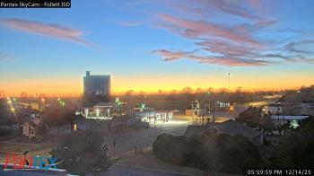Weather camera view of Follett ISD.