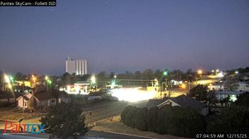 Weather camera view of Follett ISD.