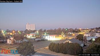 Weather camera view of Follett ISD.